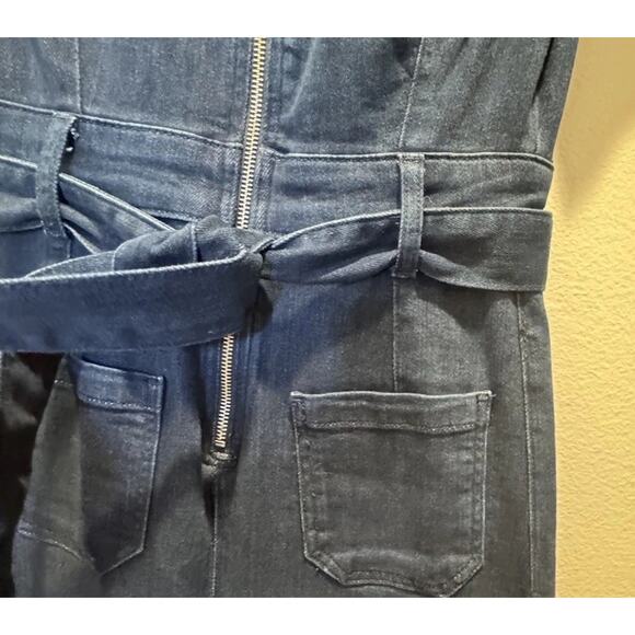 Maeve The Colette Jumpsuit Women’s Size 6 Denim Short Sleeve Anthropologie Boho - Picture 5 of 10